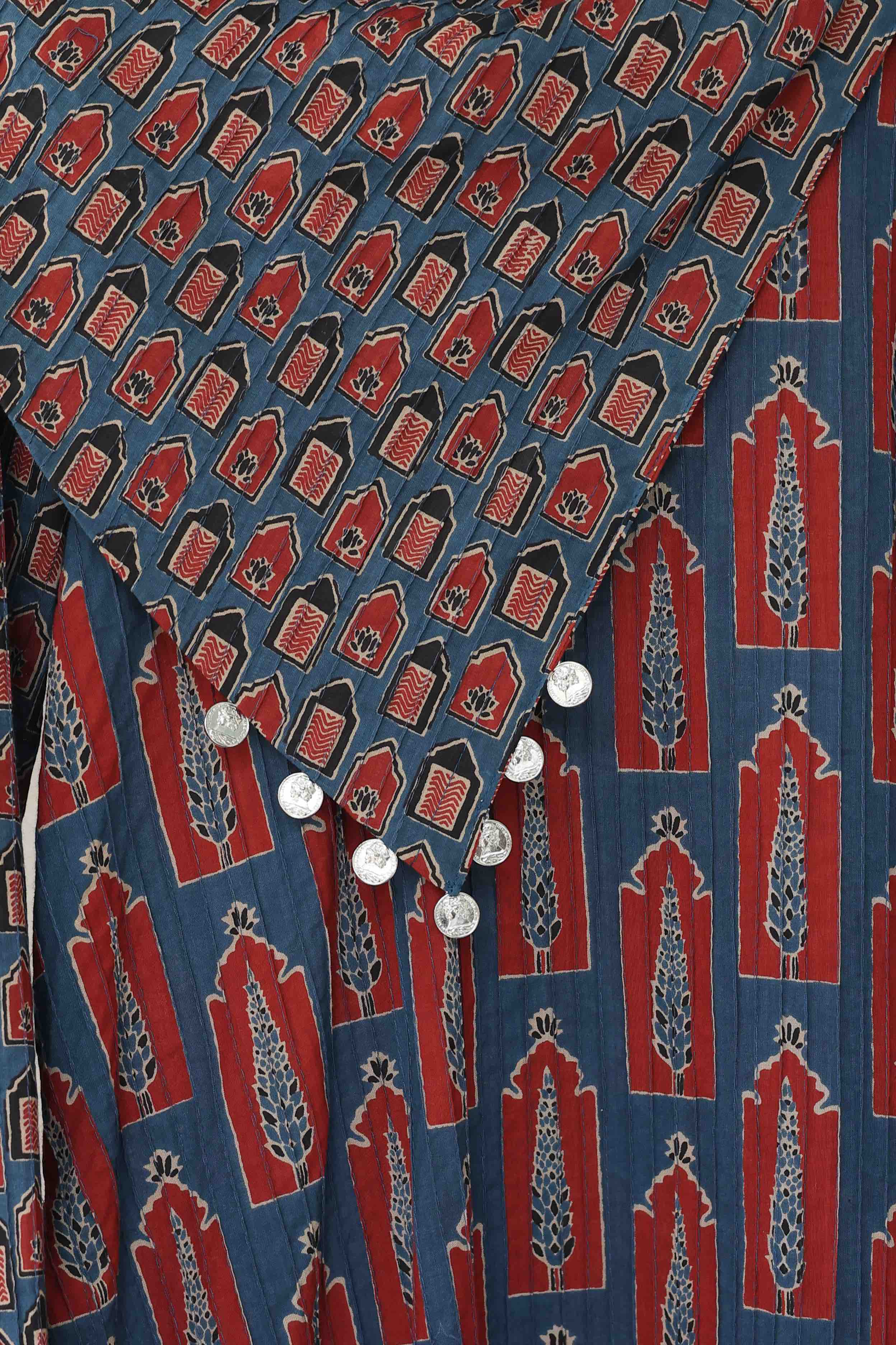 Indigo Ember Ajrak Set