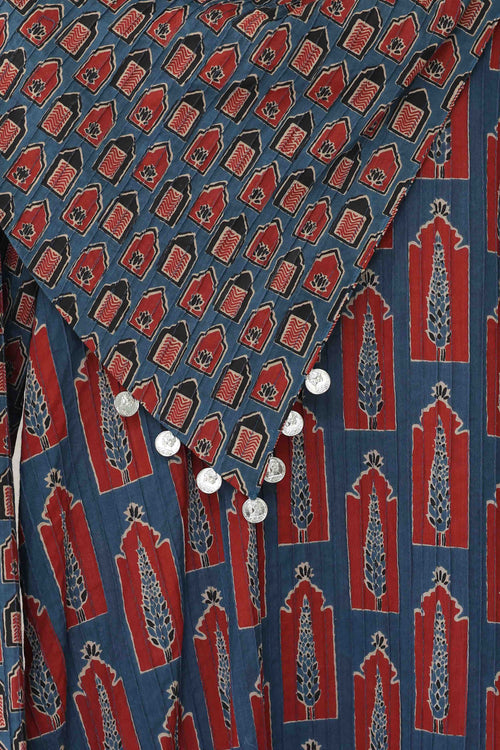 Indigo Ember Ajrak Set