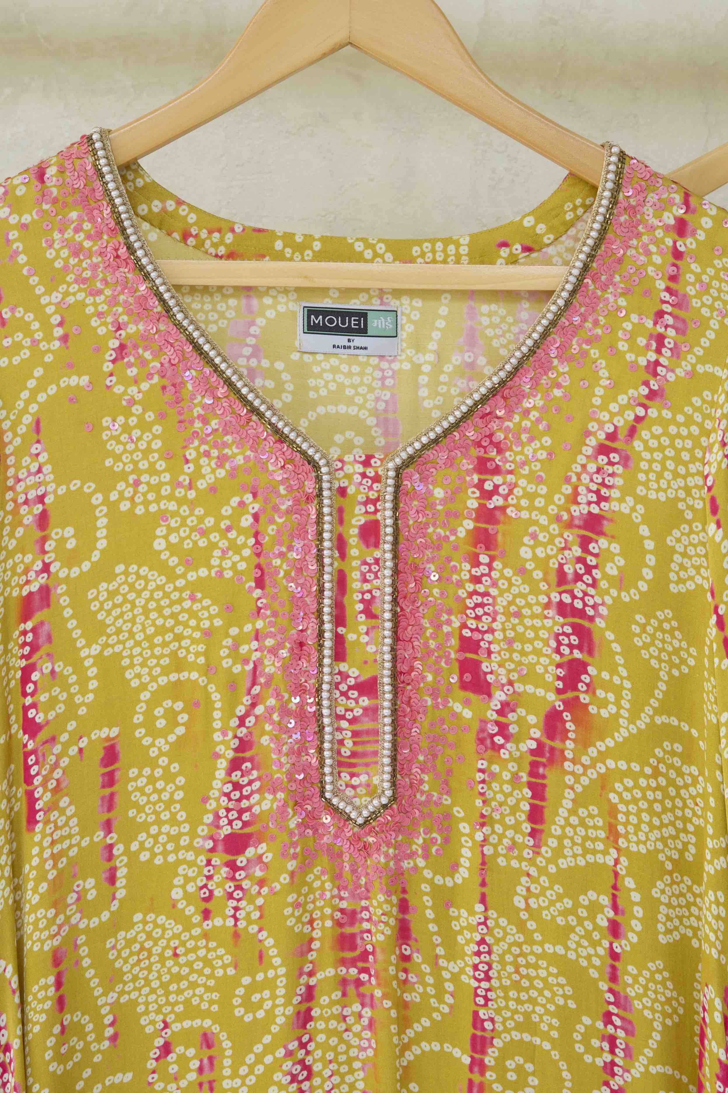 Saffron Bloom Kurta Set