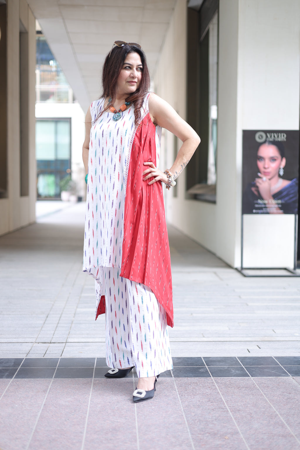 Doori Ikkat Kurta