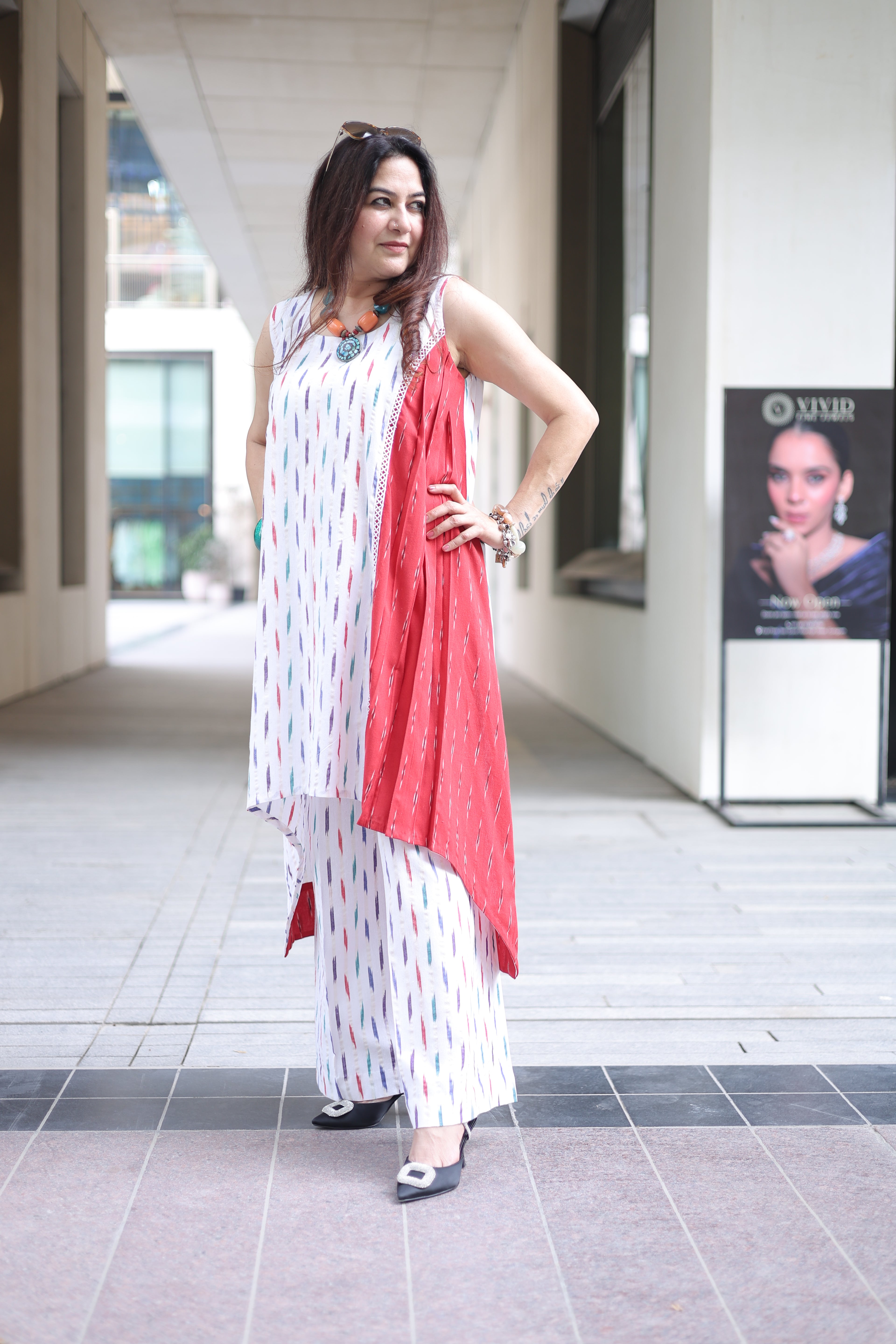 Doori Ikkat Kurta
