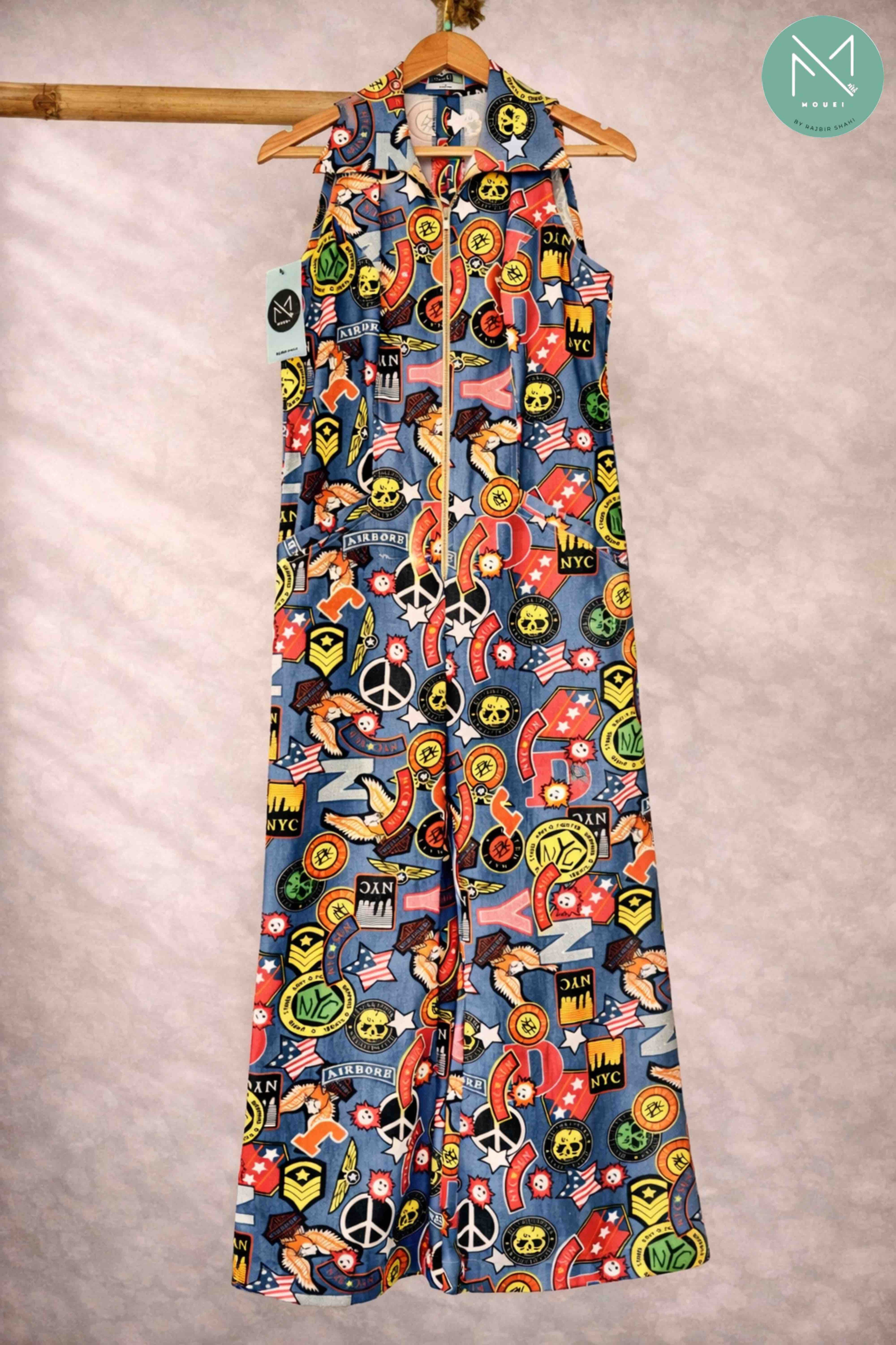 Rebel Pop Denim Jumpsuit