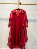The Crimson Drape Dress