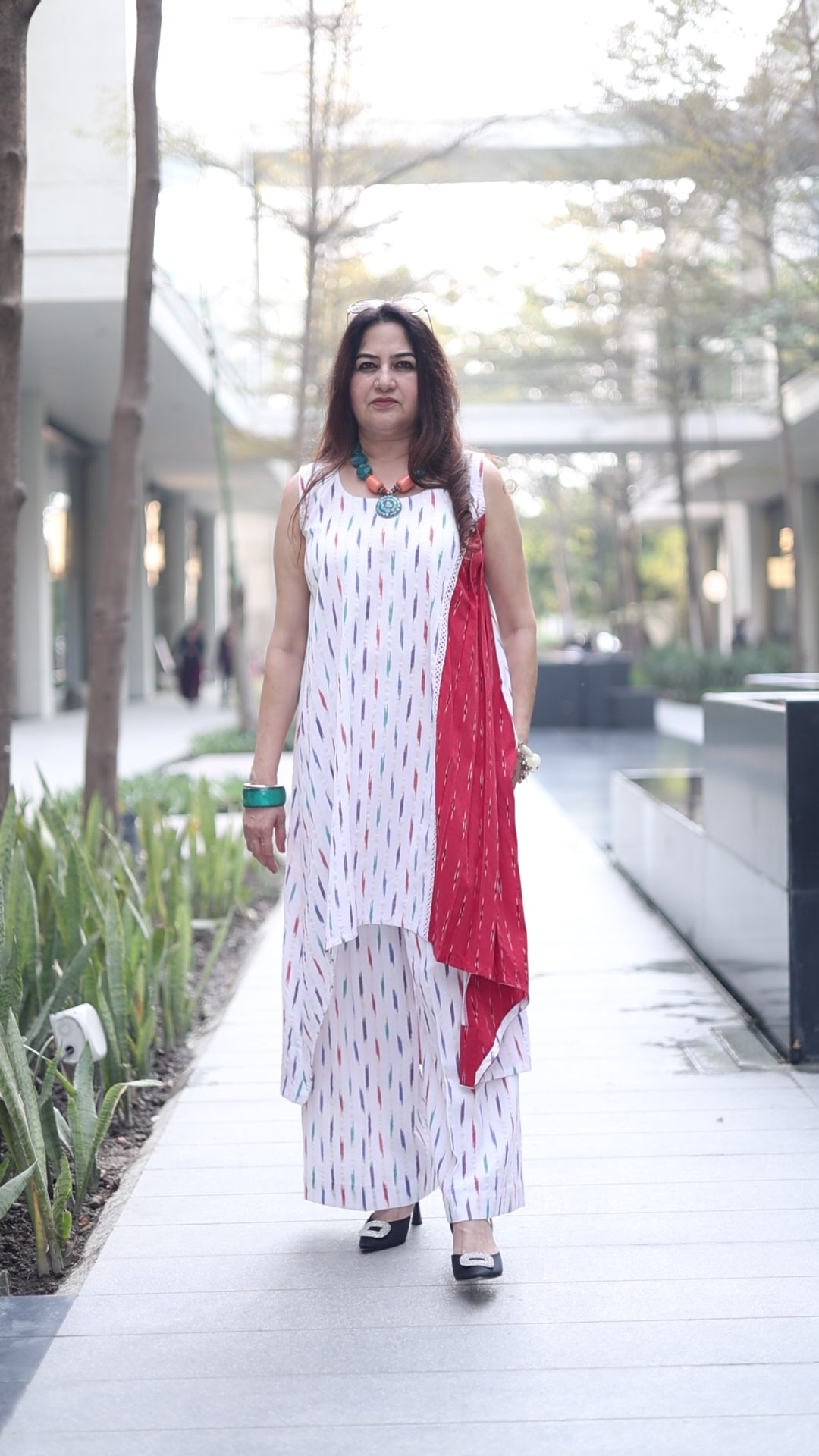 Doori Ikkat Kurta