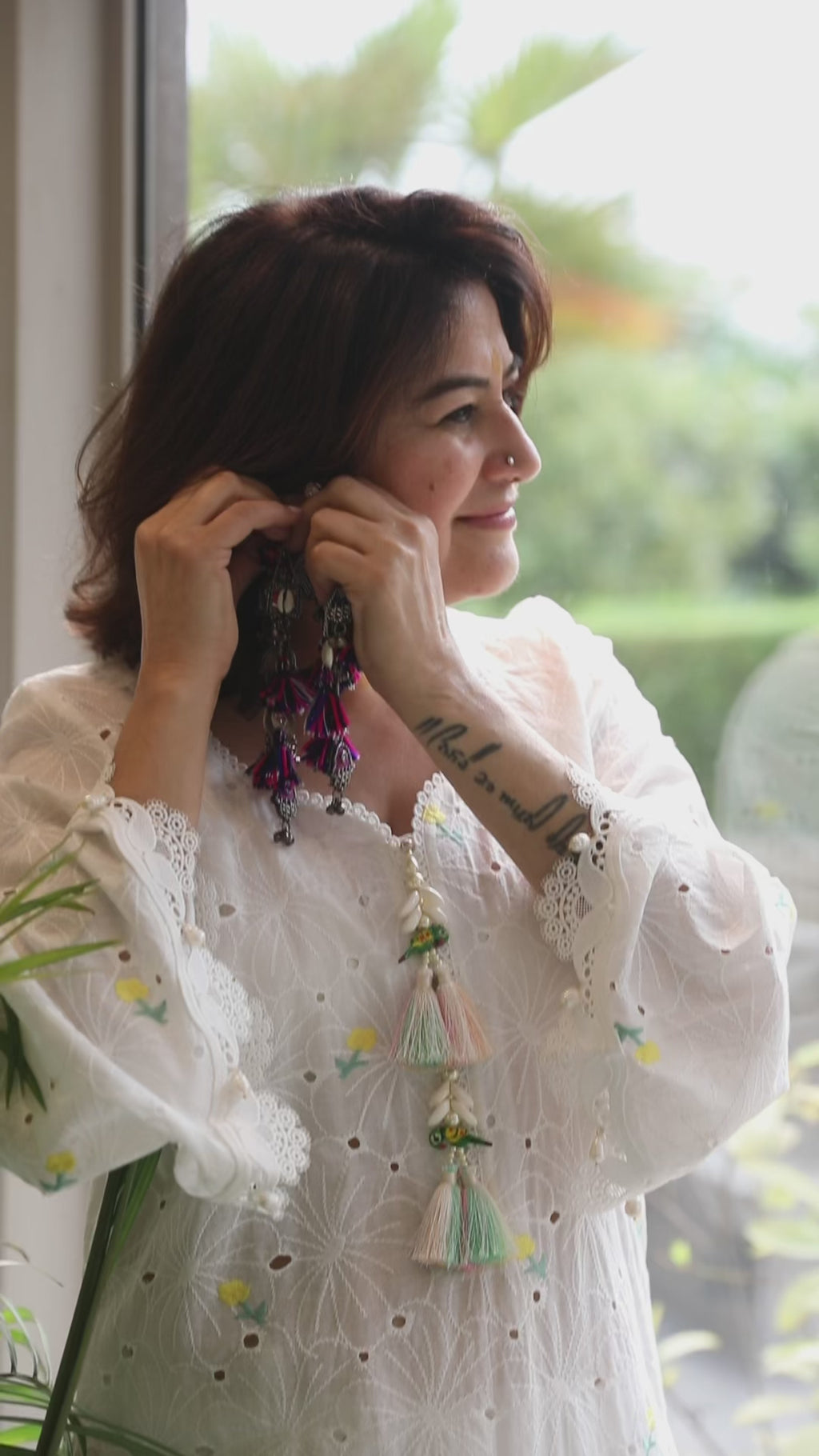Ivory Chikankari Kurta Set
